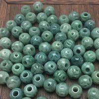 Jade Burma Bead, Round, Carved, DIY, green, 10mm 