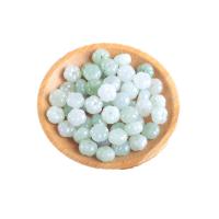 Jade Burma Bead, Pumpkin, Carved, DIY, green, 10mm 