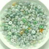 Perle de jade de Birmanie, beignet, gravé, DIY & normes différentes pour le choix, vert, Vendu par PC