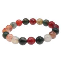 Agate Bracelets, Round, polished, fashion jewelry & for woman, mixed colors, 10mm 