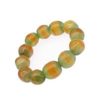 Agate Bracelets, Round, polished, fashion jewelry & for woman, yellow, 14mm 