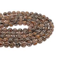 Natural Tibetan Agate Dzi Beads, Round, DIY brown cm 