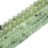 Prehnite Beads, Natural Prehnite, Round, polished, DIY & frosted Approx 15 Inch 