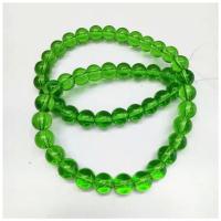 Perles de cristal rondes , poli, DIY & normes différentes pour le choix, vert de cristal, Vendu par brin