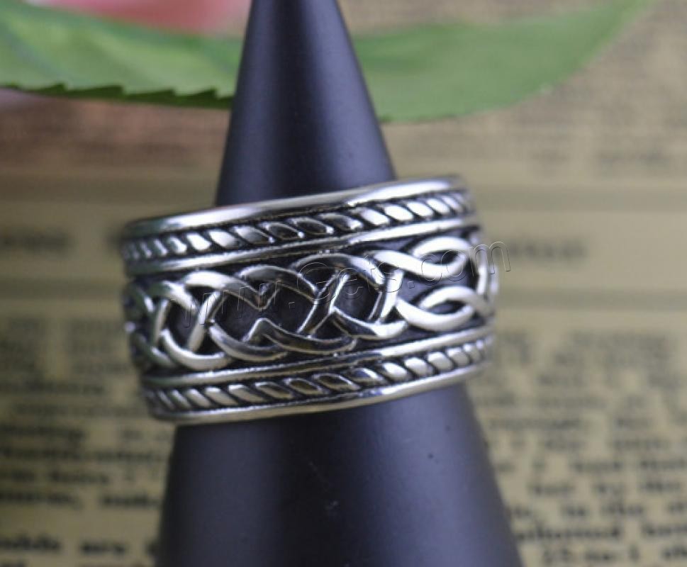 Partículas de acero anillo, Tallado, diverso tamaño para la opción & para hombre, color original, Vendido por UD