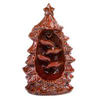 Incense Smoke Flow Backflow Holder Ceramic Incense Burner, Porcelain, Christmas Tree, for home and office & durable 