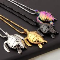 Stainless Steel Jewelry Necklace, Turtle, fashion jewelry & Unisex 