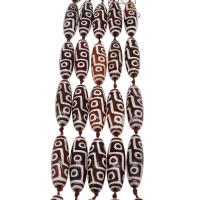 Natural Tibetan Agate Dzi Beads, Drum, DIY, brown, 50m cm 