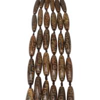 Natural Tibetan Agate Dzi Beads, Drum, DIY, brown, 50mm cm 