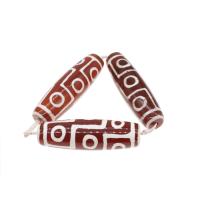Natural Tibetan Agate Dzi Beads, Drum, DIY, deep coffee color, 70mm cm 