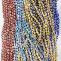 Millefiori Scheibe Lampwork Perlen, Millefiori Lampwork, Ellipse, DIY & verschiedene Größen vorhanden, gemischte Farben, verkauft von Strang