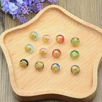 Resin Shank Button, Round, plated, durable & DIY 