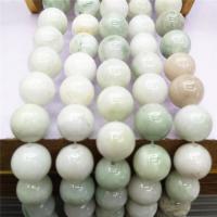 Green Jade Beads, Round, polished, DIY 