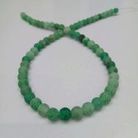 Natural Effloresce Agate Beads, Round, polished, DIY green 