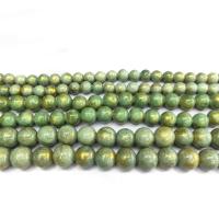 Cloisonne Stone Beads, Round, polished, DIY agate green 