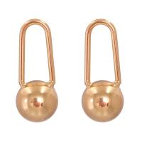 Zinc Alloy Stud Earring, plated, vintage, gold 