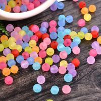 Frosted Acrylic Beads, DIY, mixed colors, 6mm 