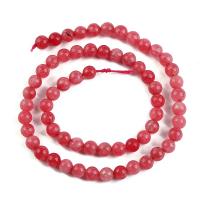 Rhodonit Perlen, poliert, DIY & verschiedene Größen vorhanden, rot, verkauft von Strang