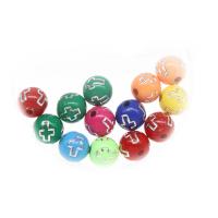 Acryl Schmuck Perlen, rund, DIY & verschiedene Größen vorhanden, keine, Bohrung:ca. 2mm, 500G/Tasche, verkauft von Tasche