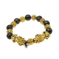 Black Stone Bracelet, Round, fashion jewelry & for woman, black, 29*14mm Inch 