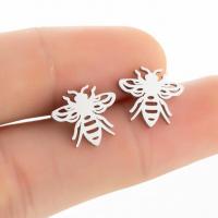 Stainless Steel Stud Earring, Spider, plated, fashion jewelry & for woman 