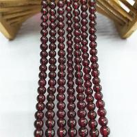 Natural Garnet Beads, Round, polished, DIY red, Grade AAAAA 