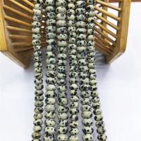 Dalmatian Beads, Abacus, polished, DIY blue 
