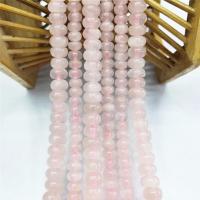 Natürliche Rosenquarz Perlen, Abakus,Rechenbrett, poliert, DIY & verschiedene Größen vorhanden, Rosa, verkauft von Strang