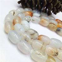 Ocean Calcedony Beads, Drum, polished, DIY 
