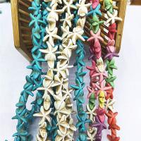 Perles en Turquoise naturelle, étoile de mer, poli, DIY & normes différentes pour le choix Environ Vendu par brin