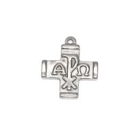 Colgantes de Cruces de acero inoxidable, Sostenible & Bricolaje, 20x2.5x20mm, Vendido por UD