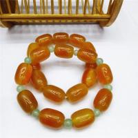Yellow Agate Bracelet, polished, Unisex yellow Approx 7.5 Inch 