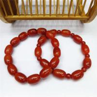 Red Agate Bracelets, polished, Unisex red Approx 7.5 Inch 