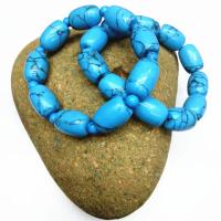 Turquoise Bracelets, polished, Unisex blue Approx 7.5 Inch 