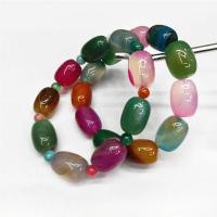 Rainbow Agate Bracelet, polished, Unisex multi-colored Approx 7.5 Inch 