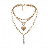 Fashion Multi Layer Necklace, Zinc Alloy, with 2.75 inch extender chain, plated, for woman & multi-strand 36cm,42cm,50cm 