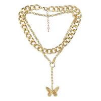 Fashion Multi Layer Necklace, Zinc Alloy, with 2.75 inch extender chain, plated, for woman & multi-strand 36mm,38mm 