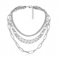 Fashion Multi Layer Necklace, Zinc Alloy, with 3.93 inch extender chain, plated, for woman & multi-strand 33cm,37cm,38cm,45cm 