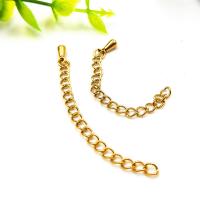 Stainless Steel Extender Chain, durable & DIY, gold 