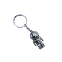 Zinc Alloy Key Clasp, Robot, fashion jewelry, silver color 