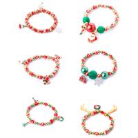 Zink-Legierung Christmas Bracelet, Zinklegierung, Weihnachts-Design & Modeschmuck & unisex, keine, verkauft von Strang