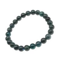 Gemstone Bracelets, Apatites, Round, polished, fashion jewelry blue .5 Inch 