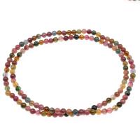 Gemstone Necklaces, Tourmaline, Round, polished, fashion jewelry, mixed colors, 6mm cm 