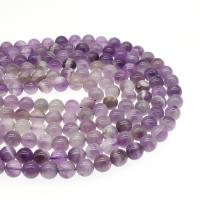 Natürliche Amethyst Perlen, rund, poliert, DIY & verschiedene Größen vorhanden, violett, Länge:38 cm, verkauft von Strang
