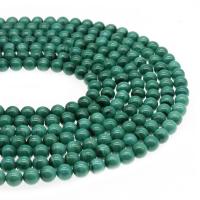 Natürliche Malachit Perlen, rund, poliert, DIY & verschiedene Größen vorhanden, Malachitgrün, Länge:38 cm, verkauft von Strang