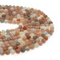 Mondstein Perlen, rund, poliert, DIY & verschiedene Größen vorhanden, farbenfroh, Länge:38 cm, verkauft von Strang
