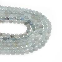 Aquamarin Perlen, rund, poliert, DIY & verschiedene Größen vorhanden, hellblau, Länge:38 cm, verkauft von Strang