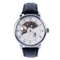 Men Wrist Watch, Zinc Alloy, with PU Leather & Glass, Chinese movement, plated, Life water resistant & for man & luminated 