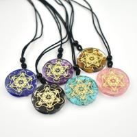 Gemstone Chip Necklaces, Resin, with Gemstone Chips, fashion jewelry & for woman 