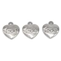 Stainless Steel Heart Pendants, durable & fashion jewelry & for woman 